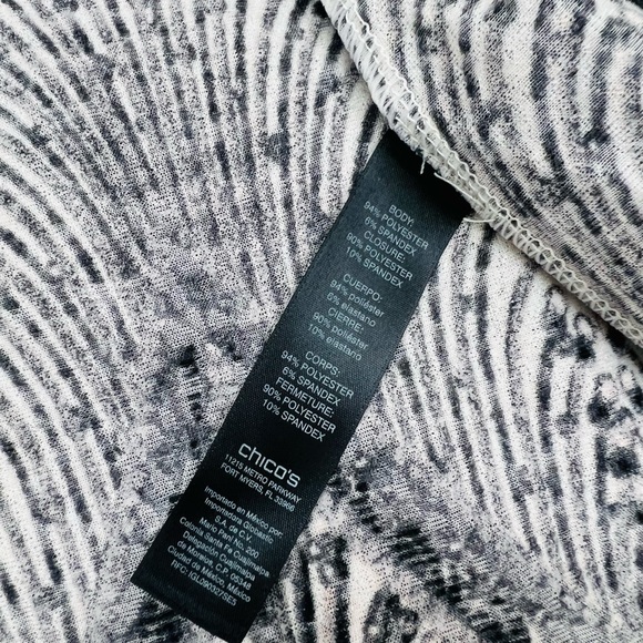 Chico’s Travelers Collection Foiled Peacock Jacket - Picture 14 of 15